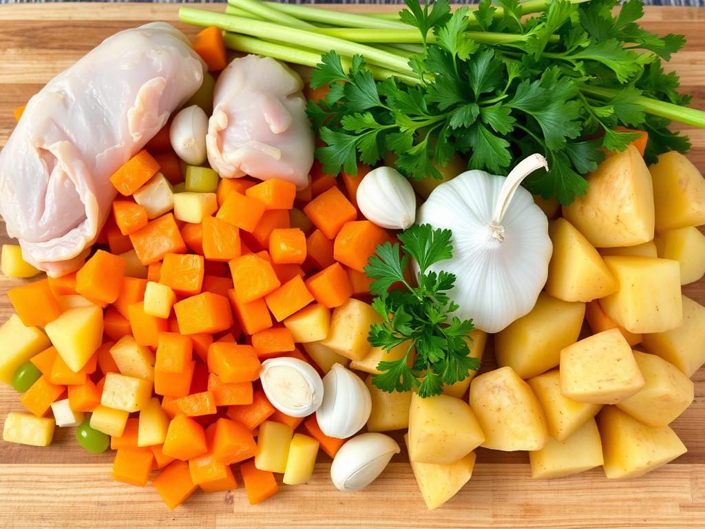 Ingredientes sopa de frango