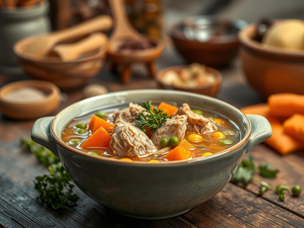 Sopa de Frango com Legumes