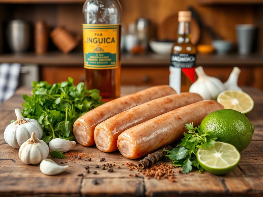 ingredientes da linguiça na cachaça